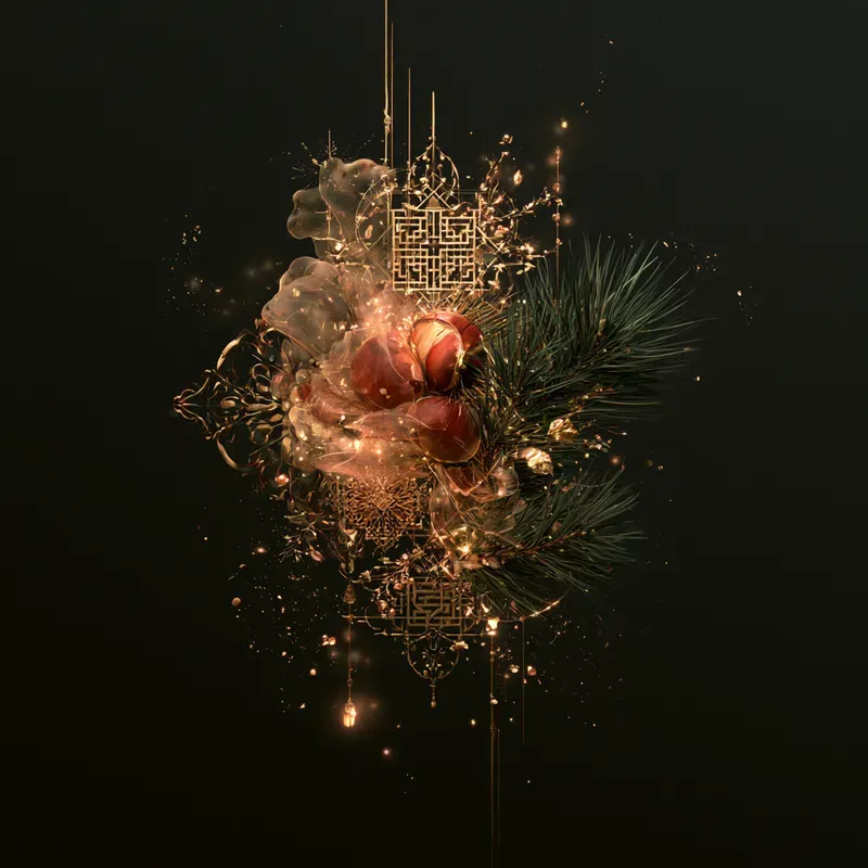 Ethereal Korean Autumn Ornaments