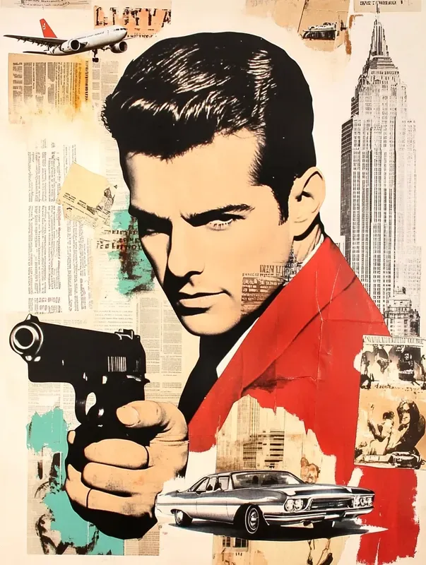 Collages Of Vintage Newspaper Portraits