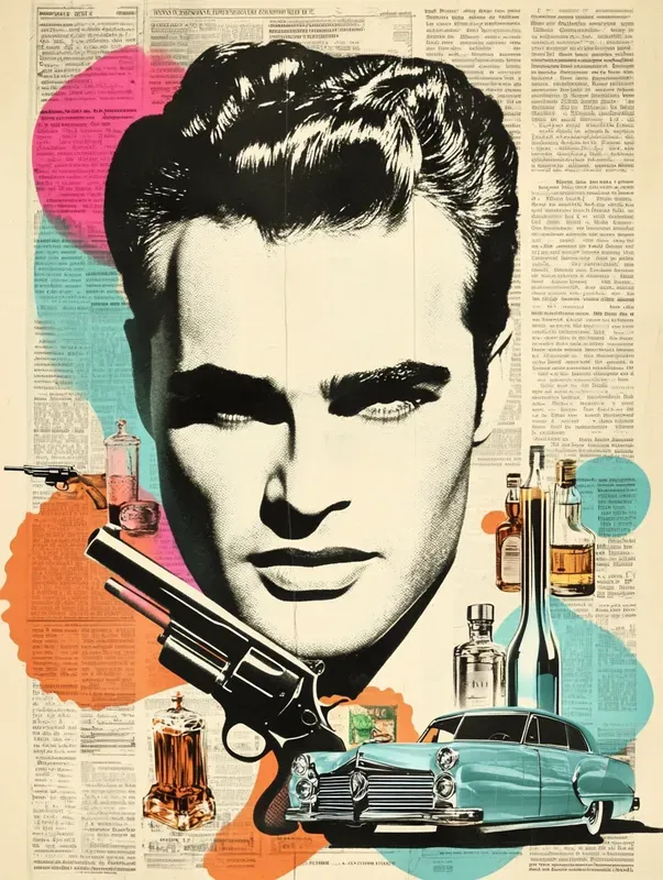 Collages Of Vintage Newspaper Portraits