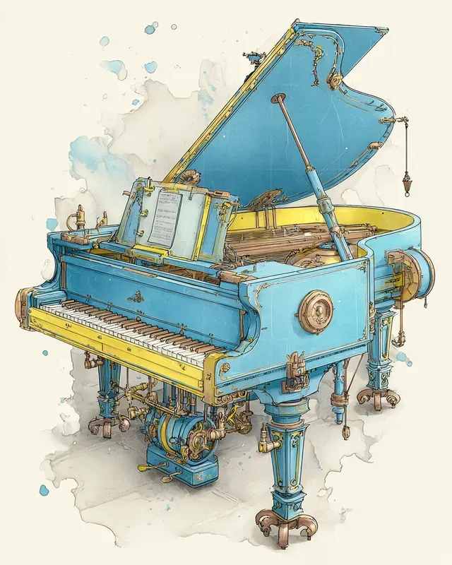 Mechanical Steampunk Aesthetic Dream Art