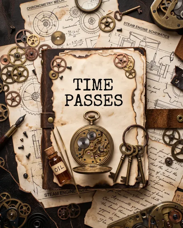 Vintage Steampunk Flat Lay Makers