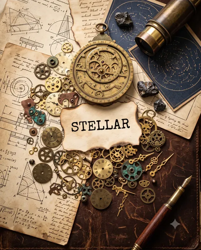 Vintage Steampunk Flat Lay Makers