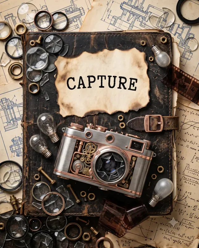 Vintage Steampunk Flat Lay Makers