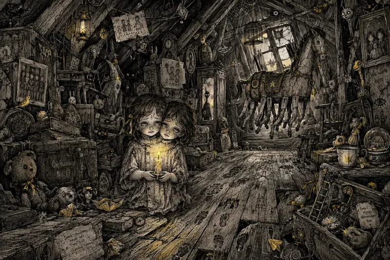 Surreal Forgotten Attic Art