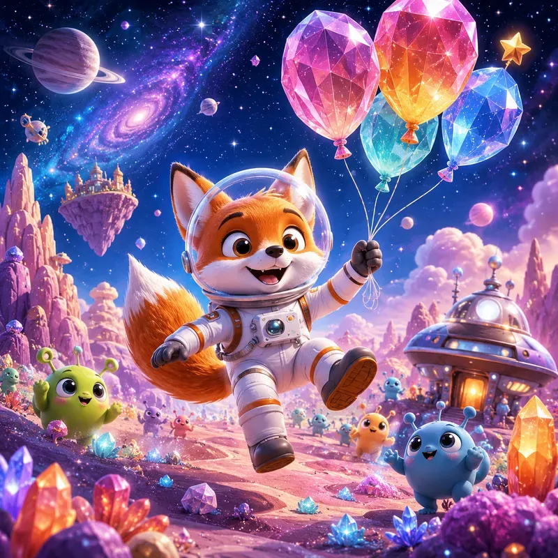 Whimsical Cartoon Adventure Scenes