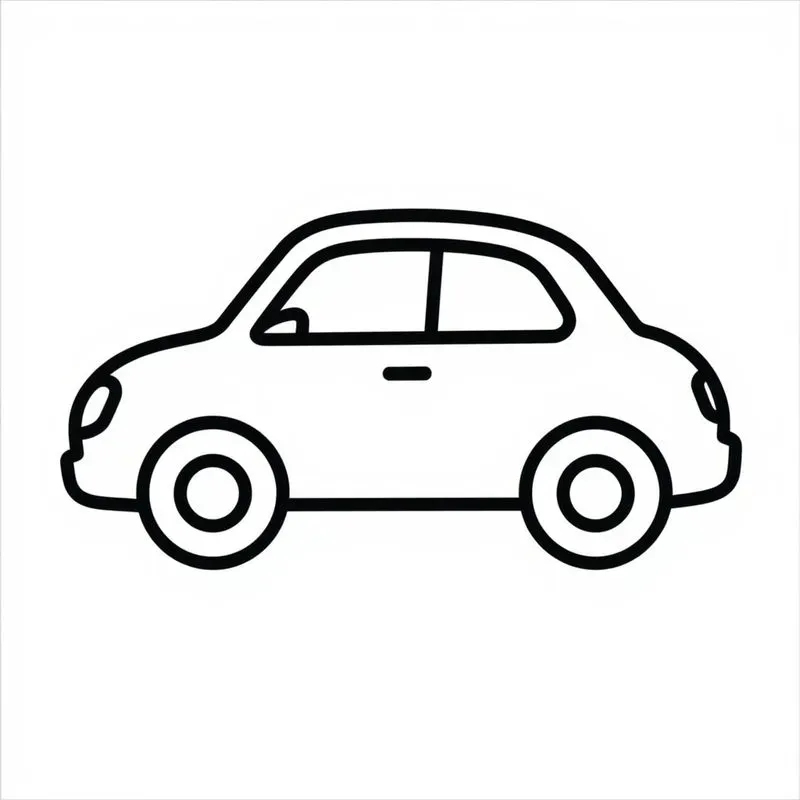 Simple Kids Coloring Pages Outlines