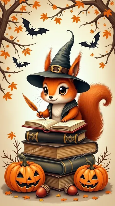 Vintage Halloween Whimsical Art