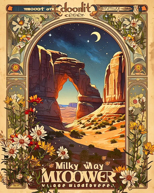 Retro Desert Travel Posters For Etsy