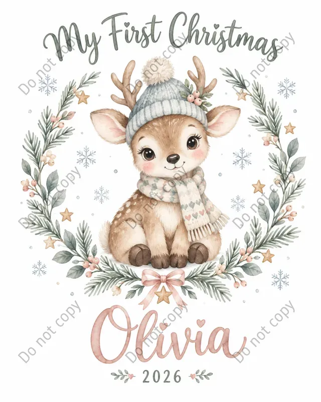 Baby First Christmas Art Prints