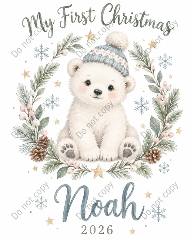 Baby First Christmas Art Prints