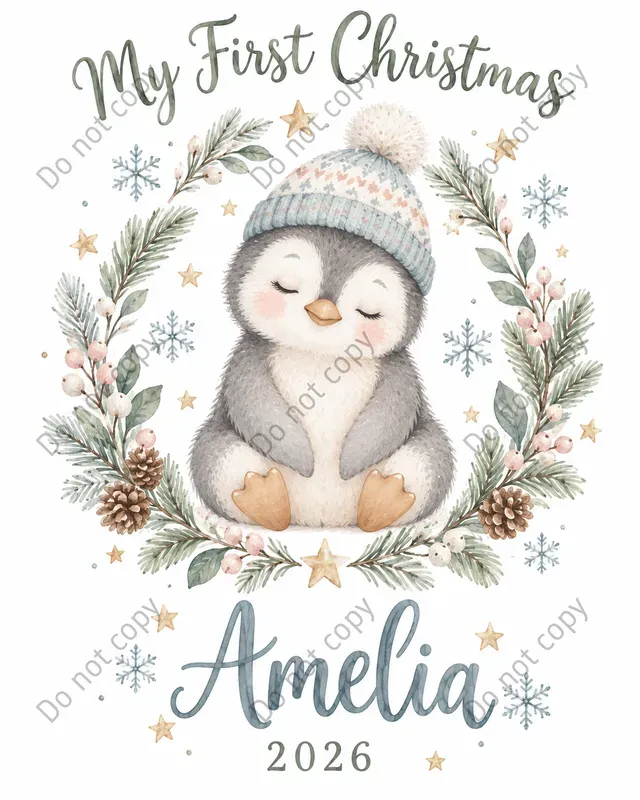 Baby First Christmas Art Prints