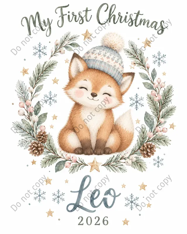 Baby First Christmas Art Prints