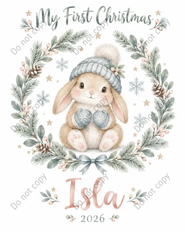 Baby First Christmas Art Prints