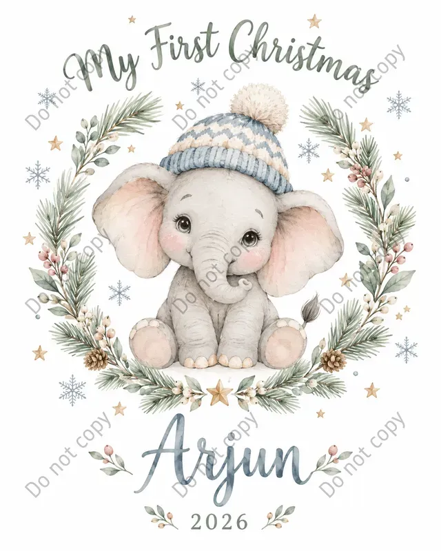 Baby First Christmas Art Prints
