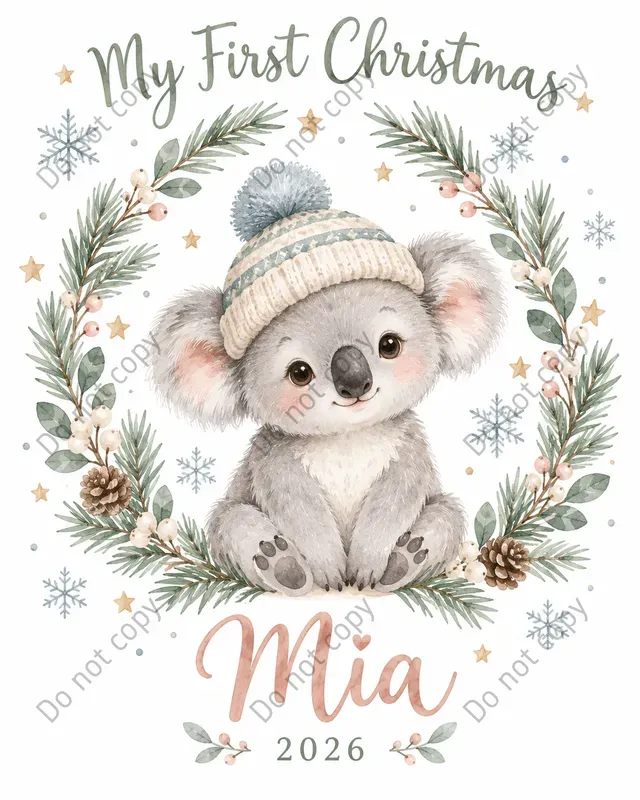 Baby First Christmas Art Prints