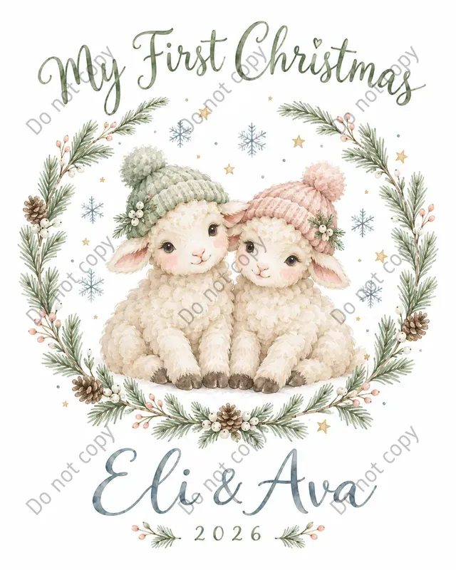 Baby First Christmas Art Prints