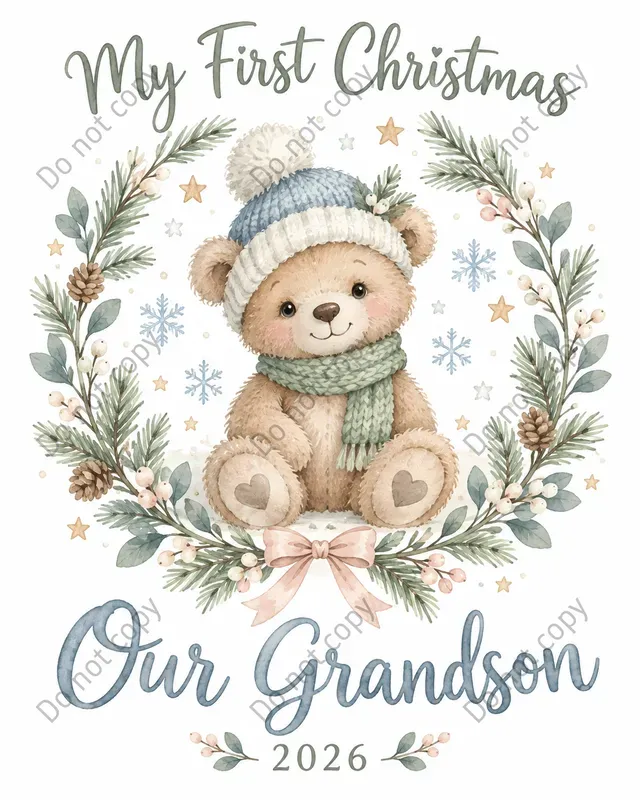 Baby First Christmas Art Prints