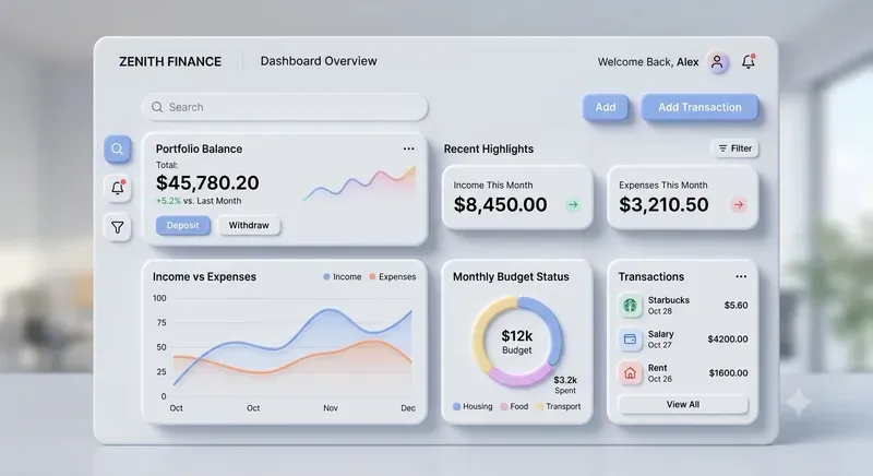 Modern Soft UI Dashboard Designs
