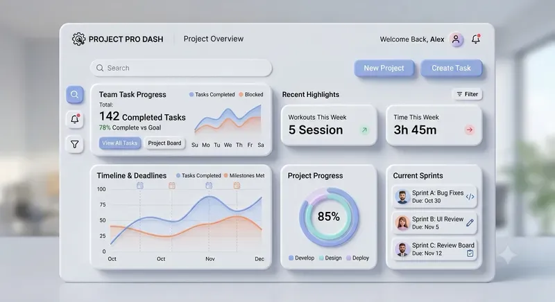 Modern Soft UI Dashboard Designs