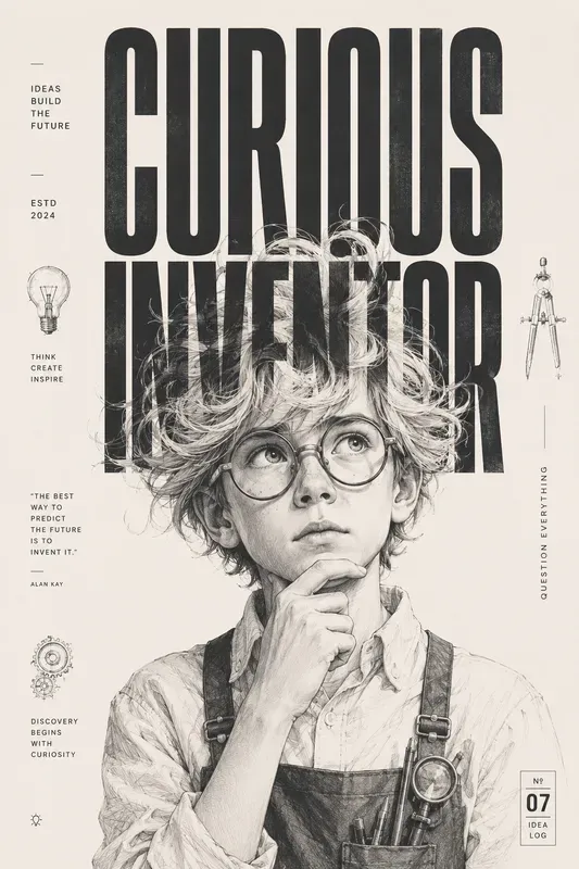 Editorial Character Typography Posters