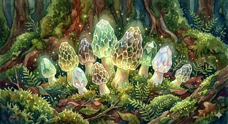 Dreamy Crystal Mushrooms