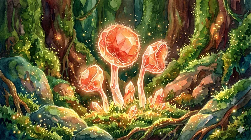 Dreamy Crystal Mushrooms