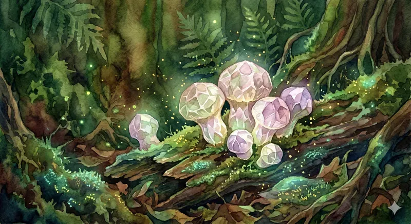 Dreamy Crystal Mushrooms