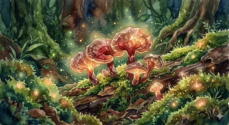 Dreamy Crystal Mushrooms