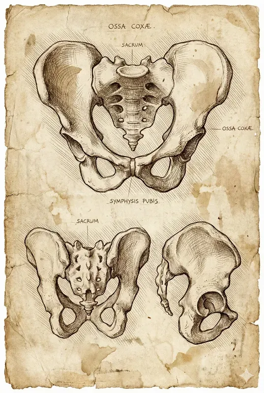 Vintage Renaissance Human Anatomy