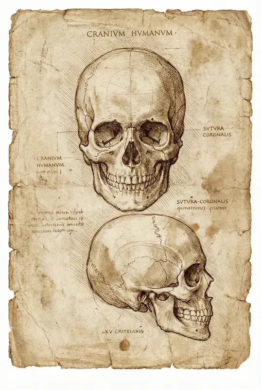 Vintage Renaissance Human Anatomy