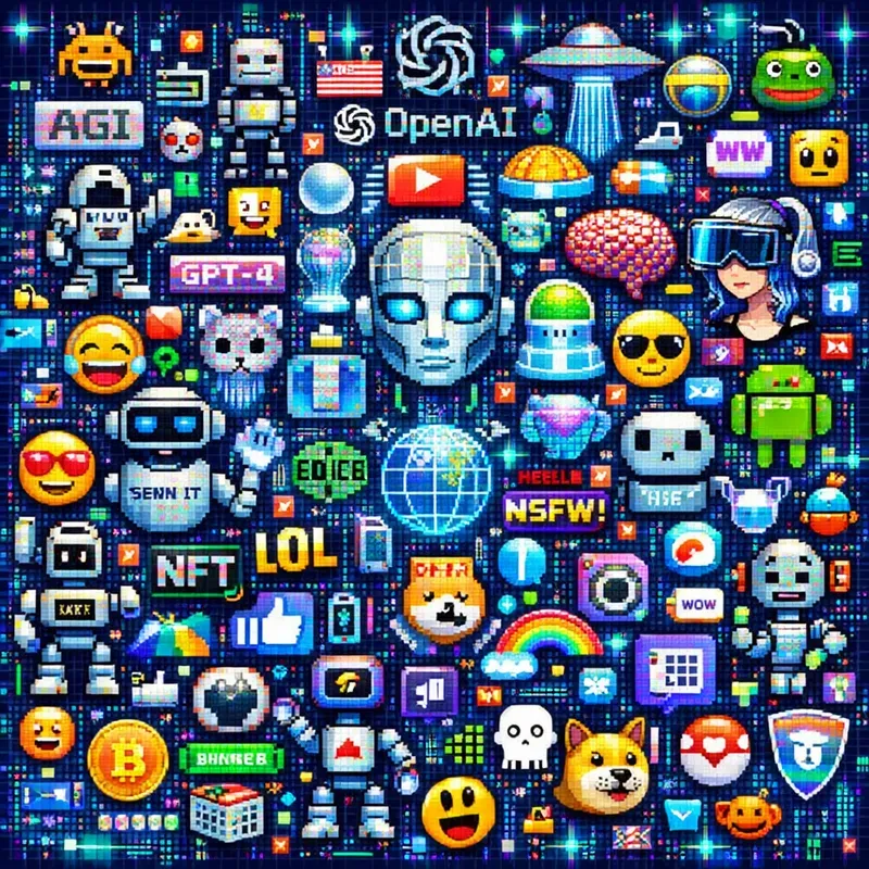 Massive Internet Culture Pixel Mosaics