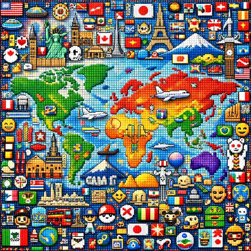 Massive Internet Culture Pixel Mosaics