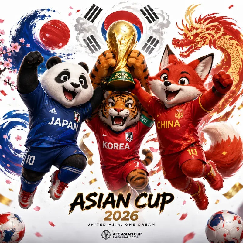 3D Fifa Animal Mascot Posters