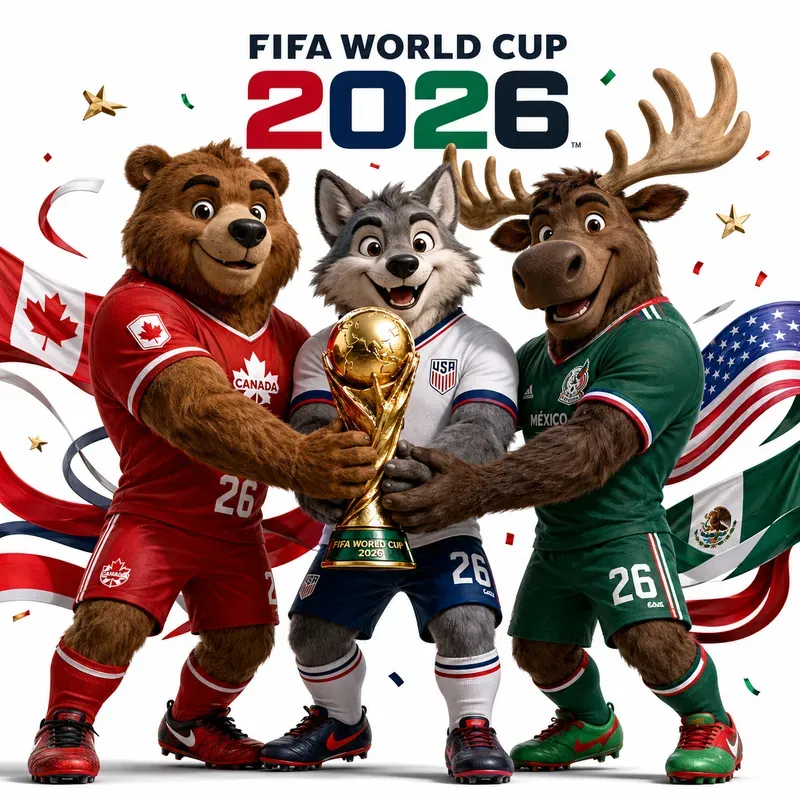 3D Fifa Animal Mascot Posters