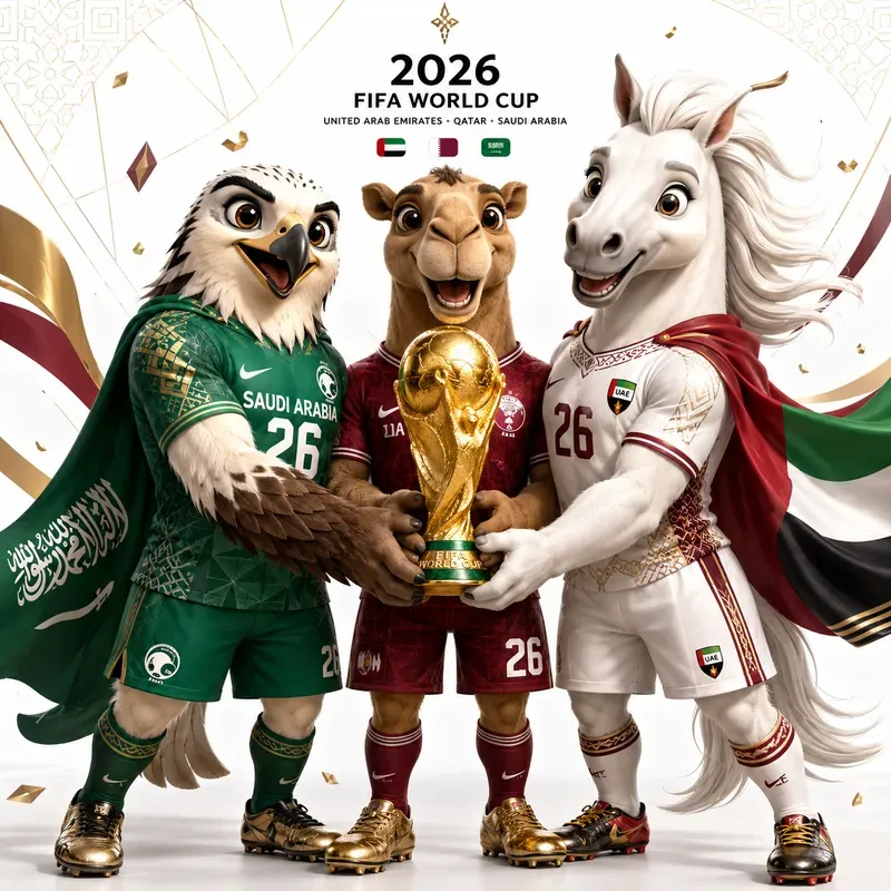 3D Fifa Animal Mascot Posters
