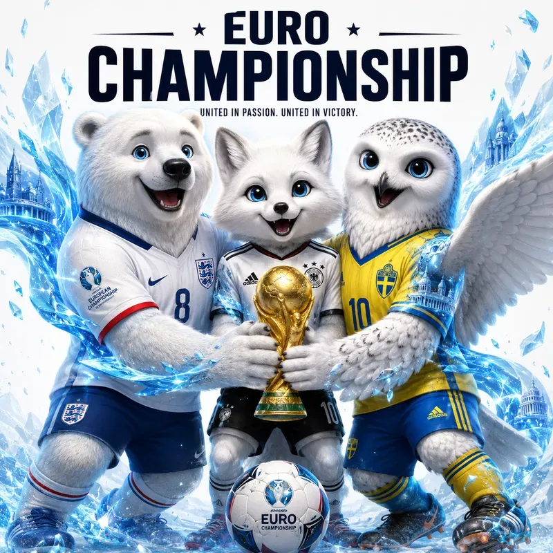 3D Fifa Animal Mascot Posters