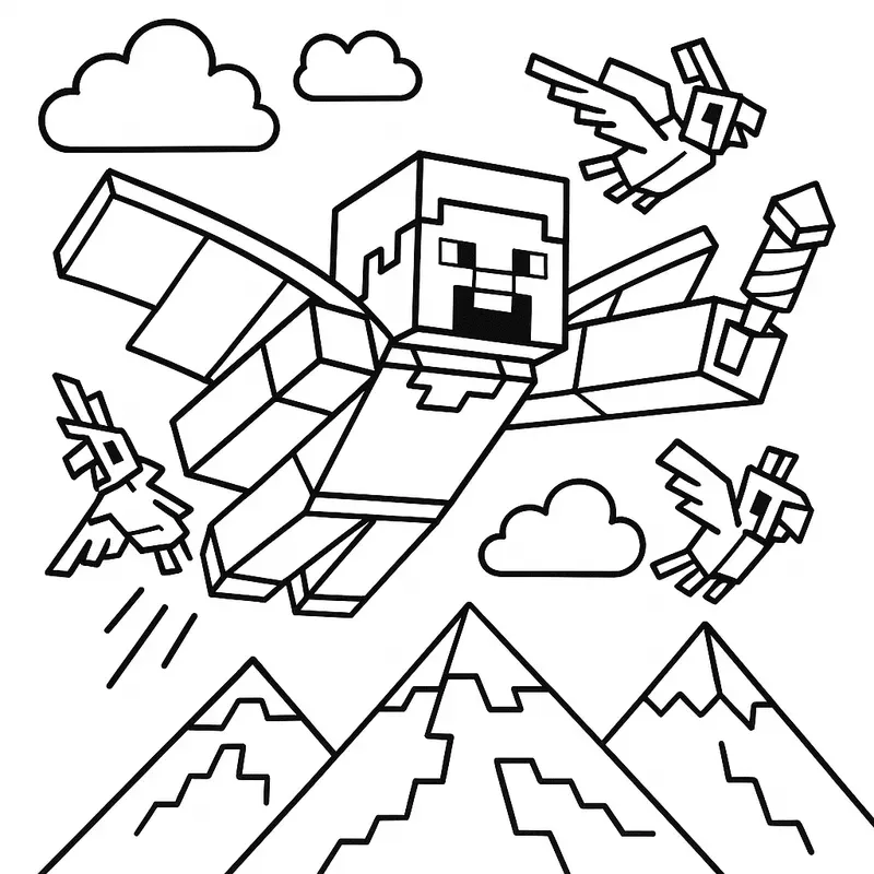 Minecraft Coloring Pages For Kids