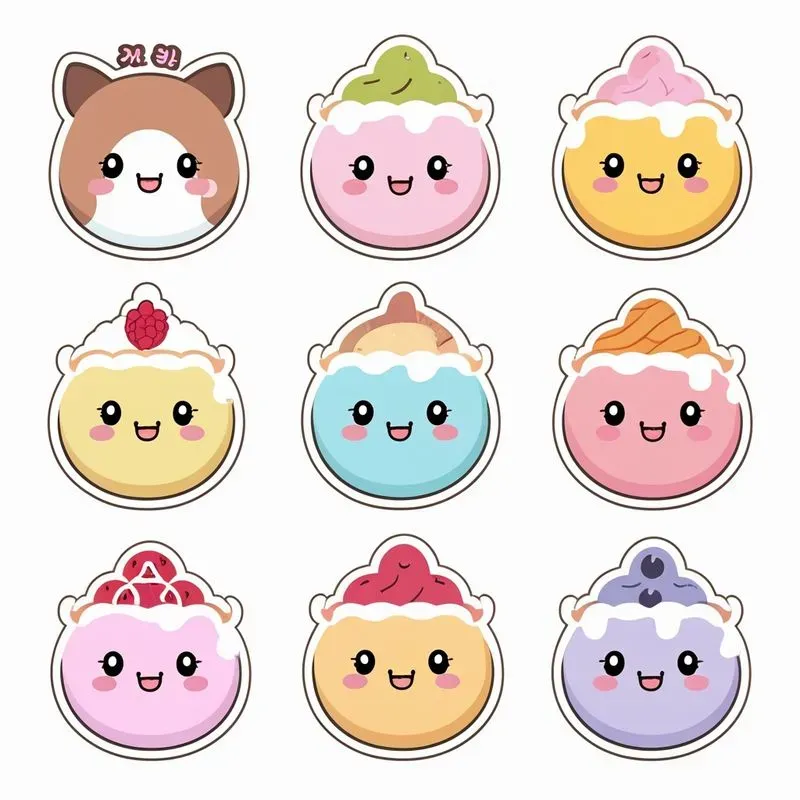 Flat Design Sticker Packs Cute