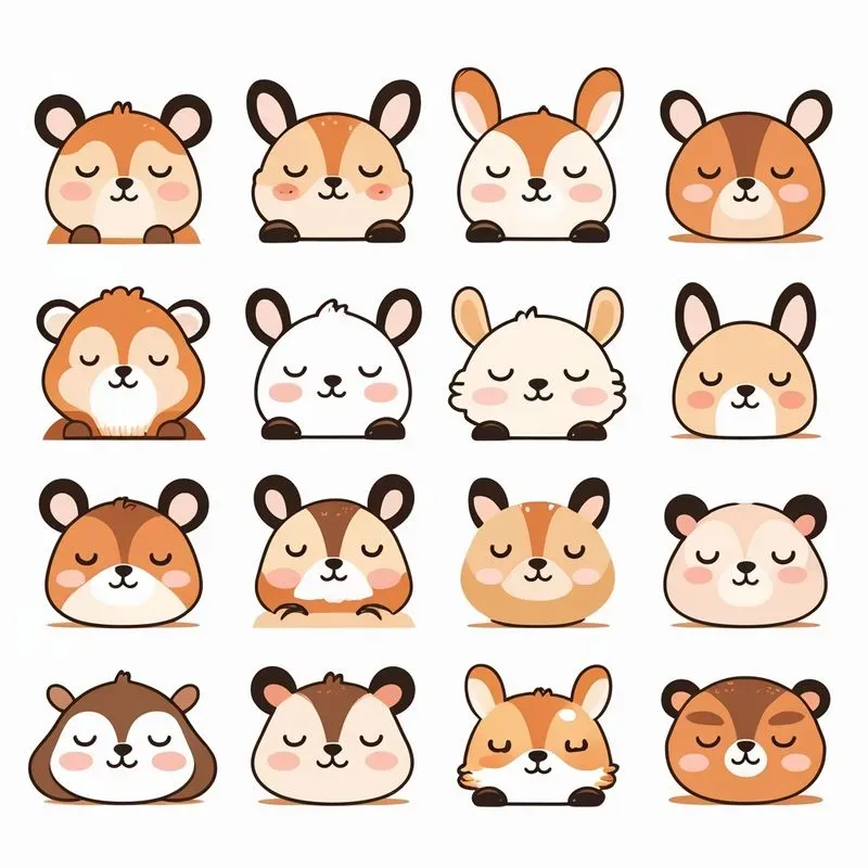 Flat Design Sticker Packs Cute