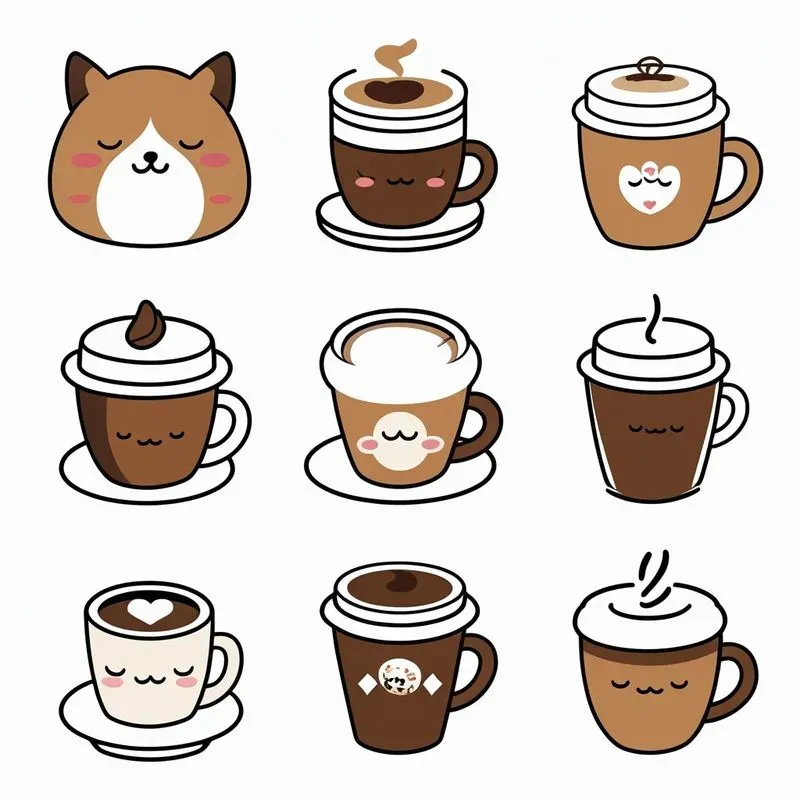 Flat Design Sticker Packs Cute