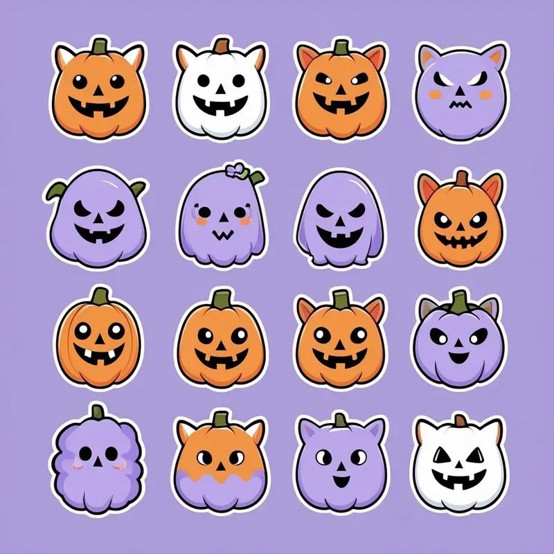 Flat Design Sticker Packs Cute