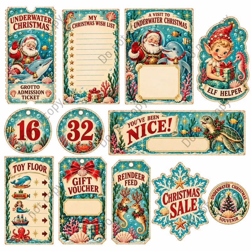 Santas Grotto Ephemera Sheets