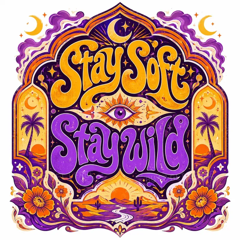 Arabic Groovy Typography Tshirt Prints