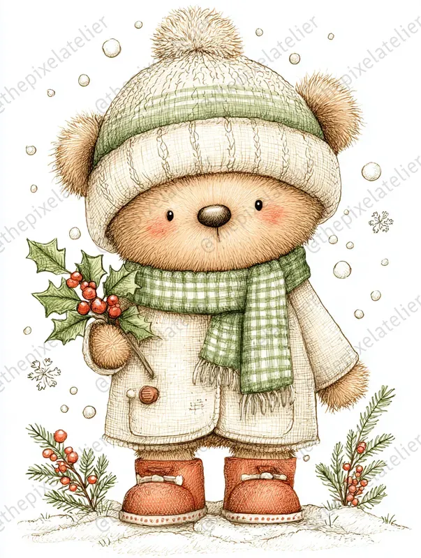 Sage Christmas Storybook Characters