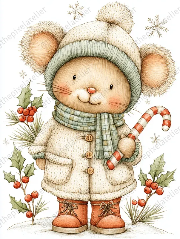 Sage Christmas Storybook Characters