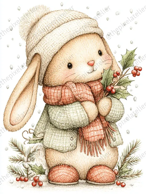 Sage Christmas Storybook Characters