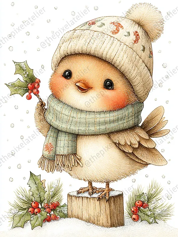 Sage Christmas Storybook Characters