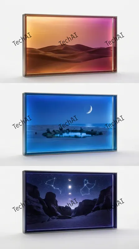 Backlit Glass Landscape Panels