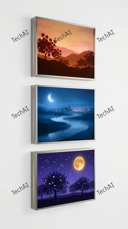 Backlit Glass Landscape Panels
