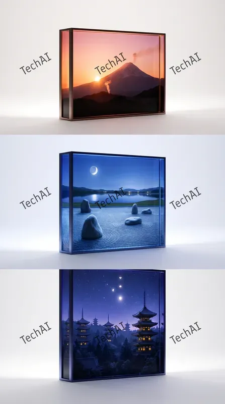 Backlit Glass Landscape Panels